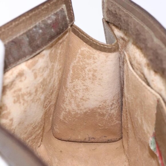 GUCCI GG Supreme Web Sherry Line Clutch Bag PVC Beige Gold 89 01 033 Auth BA5113 - Picture 12 of 15